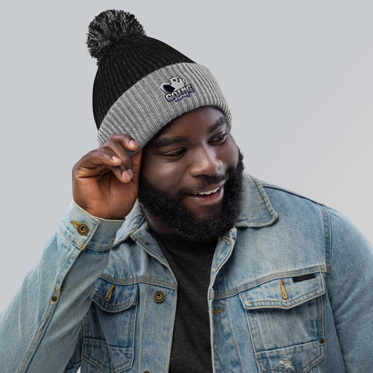 Going Ghost Pom-Pom Beanie
